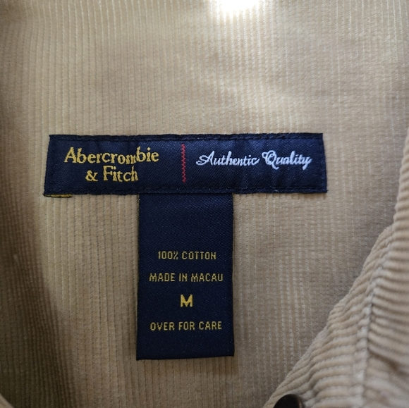 ABERCROMBIE & FITCH Camel Corduroy Jacket. Size Medium - Picture 9 of 11